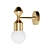 Elegant Dome Brass Sconce 3D model small image 4