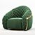 Elegant Cantori Portofino Armchair 3D model small image 7