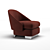 Elegant Lawson Armchair 3D model small image 3