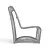 Sunset West Miami Club Chair: Sleek and Comfortable 3D model small image 3