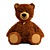 Adorable Teddy Bear with Customizable Hair 3D model small image 1