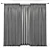 Elegant Sheer Curtain Panel 3D model small image 2