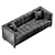Modern Mariel Velvet Sofa 3D model small image 2