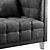 Modern Mariel Velvet Sofa 3D model small image 4