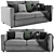 Modern and Comfy Ikea Finnala Sofa 3D model small image 1