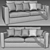 Modern and Comfy Ikea Finnala Sofa 3D model small image 3