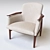 Modern Danish Lounge Chair | Finn Juhl NV-53 3D model small image 1