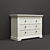 Toulouse Gray 3+4 Chest: Spacious, Stylish Storage 3D model small image 3