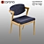 Elegant Fabric Chair: Replica Kai Kristiansen 3D model small image 1