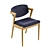 Elegant Fabric Chair: Replica Kai Kristiansen 3D model small image 4