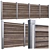 Rustic Wooden Fence: Durable & Stylish 3D model small image 1