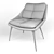 Premium Leather Columbus Lounge Chair 3D model small image 4