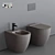 Alice Form WC: Sleek Ceramic Toilet 3D model small image 1