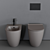 Alice Form WC: Sleek Ceramic Toilet 3D model small image 2