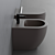 Alice Form WC: Sleek Ceramic Toilet 3D model small image 3