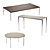 Urban Sits Collection: Stylish & Versatile Tables 3D model small image 1