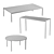 Urban Sits Collection: Stylish & Versatile Tables 3D model small image 3