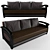 Prague Eurobook Sofa: Stylish and Functional 3D model small image 1