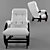 Glider Comfort Rocking Chair 3D model small image 2