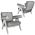 Capitol Complex Armchair: Sleek and Stylish Seating 3D model small image 4