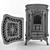 Ingrid Cast-Iron Stove: Powerful, Stylish, Reliable 3D model small image 5