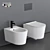 Form Wall-Hung WC: Sleek & Stylish 3D model small image 1