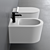 Form Wall-Hung WC: Sleek & Stylish 3D model small image 3