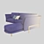 Title: Sleek Cosmo Sofa: Modern Elegance 3D model small image 4