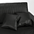 Luxury Leather Sofa: Corona 4 3D model small image 2