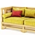 Luxurious Arabic Sofa 3D model small image 2