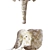 Wild Elegance: Marble Deer & Elephant Wall Sculpture 3D model small image 9
