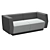 COR Modern Affair Sectional Sofas 3D model small image 2