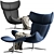 Elegant BoConcept Imola Chair 3D model small image 1