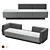 Modern COR Affair 02 Sofa 3D model small image 1