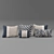 Sleek Comfort Pillow Set 3D model small image 1