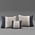 Sleek Comfort Pillow Set 3D model small image 4