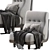 Guillerme and Chambron Easy Chair: Comfort Redefined! 3D model small image 1