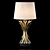 Eichholtz Bonheur Table Lamp: Elegant Granite Base with Antique Gold Finish 3D model small image 2