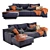 Sophie Corner Sofa: Modern Elegance for Any Space 3D model small image 1