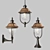 Elegant Barcelona Lamp Set 3D model small image 1