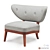Vintage Otto Schultz Lounge Chair 3D model small image 1