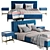 Sleek Bond Bed 3D model small image 1