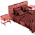 Sleek Bond Bed 3D model small image 5