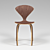 Cherner Walnut Plywood Chair 3D model small image 1