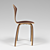 Cherner Walnut Plywood Chair 3D model small image 2