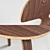 Cherner Walnut Plywood Chair 3D model small image 4