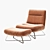 La Redoute Helma: Stylish Chair & Footrest 3D model small image 3