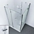 Sleek Shower Combo: Radaway Almatea + Ikea Brogrund 3D model small image 3