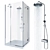 Sleek Shower Combo: Radaway Almatea + Ikea Brogrund 3D model small image 5