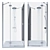 Sleek Shower Combo: Radaway Almatea + Ikea Brogrund 3D model small image 6